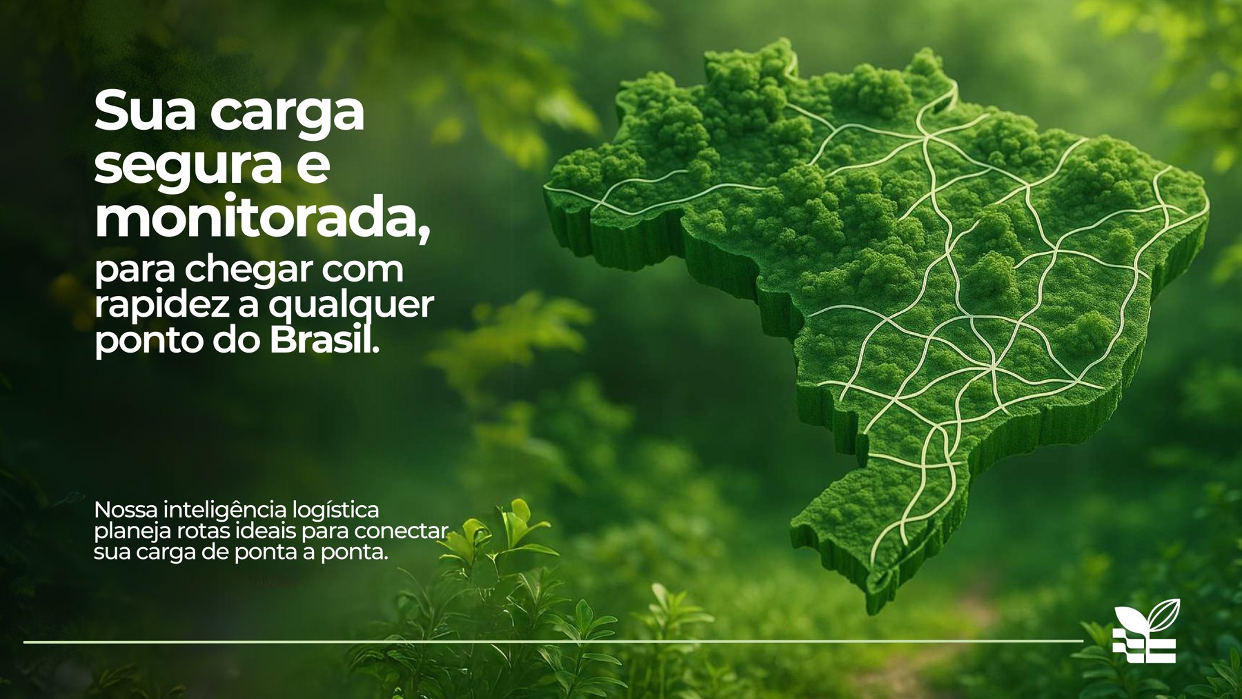 Mapa de cobertura nacional da MGBA Transportes em todo o Brasil